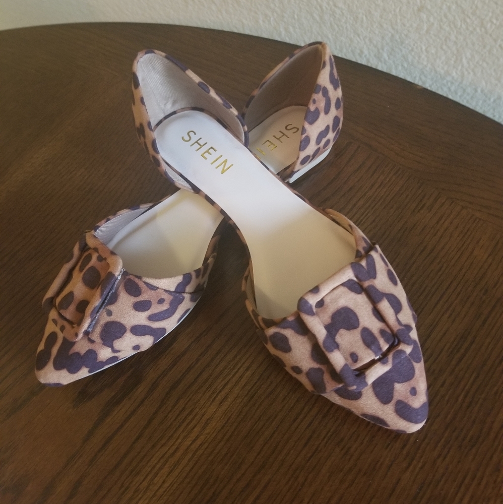 Shein Animal Print Flats